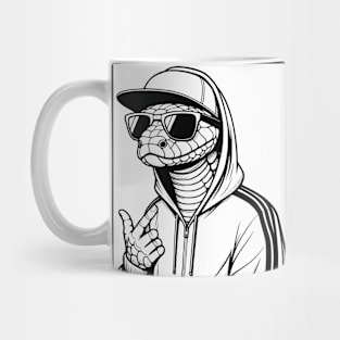 streetwear Lizard in the hood Mug